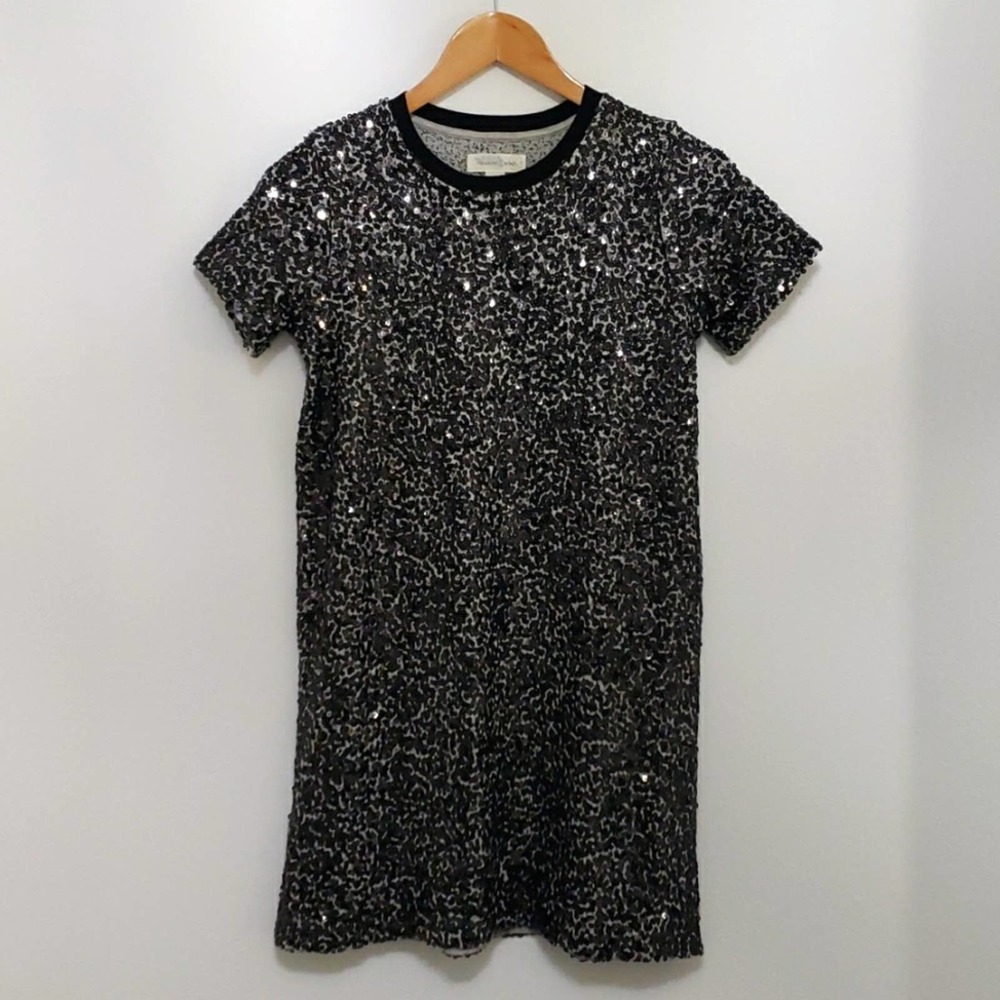 TREASURE & BOND Black Sequence Tunic Style Dress, Youth Size: 10/12 (Large), $35